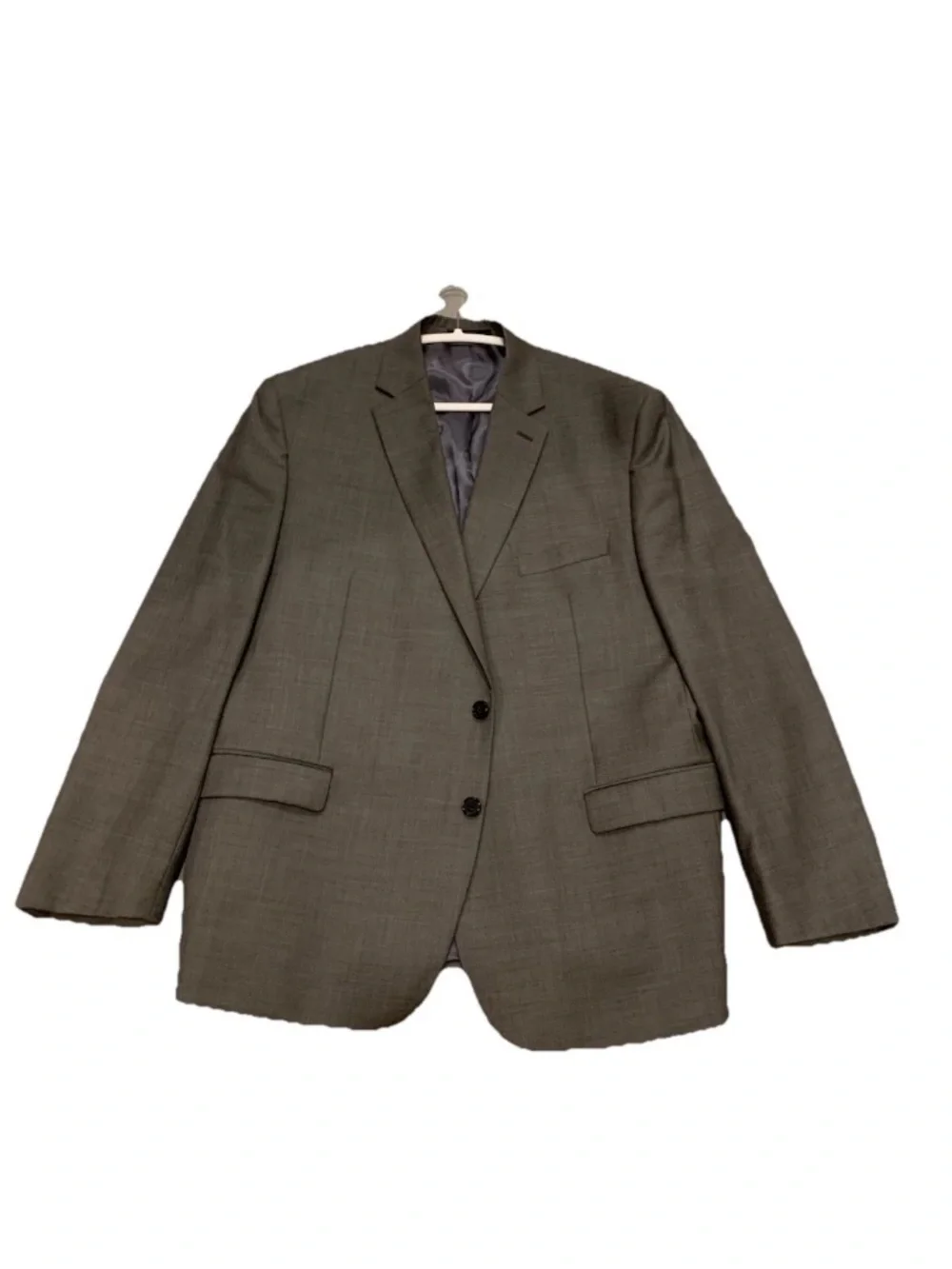 Ralph Lauren Men's Blazer Wool Blend Olive Green Two-Button Sport Coat Sz 46R